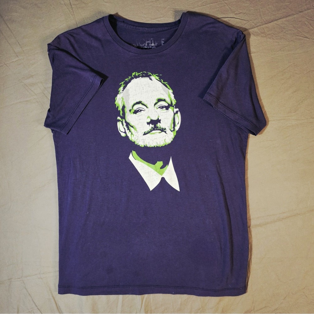 Chive Tees Bill Murray T-Shirt . BLUE, XXL Made In USA